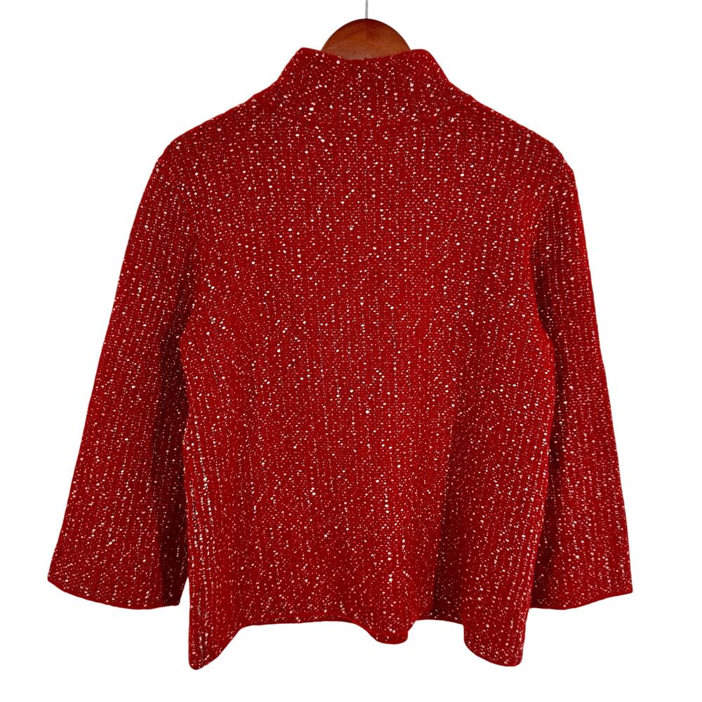 Habitat Sz XS Burnt Orange Wearable Art to Wear Winter Sweater Blouse Shirt Top - Picture 7 of 7